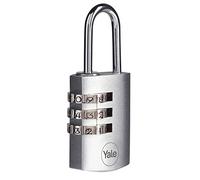 Yale Y151B/22/120/1 Series Y151B Chrome Combination Padlock 22mm