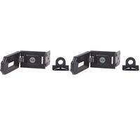 Yale - Y155B /160 / BK - 160mm Hardened Steel Hasp - Secure Gates - Secure Sheds - Suitable for Corners - High Protection (Pack of 2)