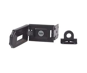 Yale - Y155B /160 / BK - 160mm Hardened Steel Hasp - Secure Gates - Secure Sheds - Suitable for Corners - High Protection