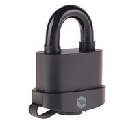 Yale - Y220B/61/123/1 High Security 61mm Weatherproof Padlock - Open Hardened Steel Shackle - 3 Keys