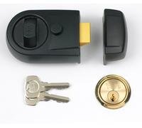 Yale Nightlatch Y3 - Contemporary Black Finish - 60 mm Backset - Standard Security - Visi Pack