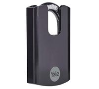 Yale - Y300CB/63/127/1 Maximum Security 62mm Hardened Steel Padlock with Closed Shackle - Black - Closed Boron Shackle - 3 Keys