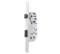 Yale Recessed Lock, 50 mm Axle, Chest 135 mm - Y53R-A50/B/SC - Reversible Bolt, Round End Headrest - Bathroom and Toilet Door - White, Axe 50mm