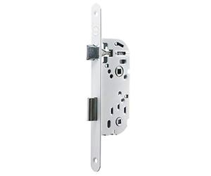 Yale Y53R-A50/B/SC Recessed Lock with Lock, 50 mm Axle, 135 mm Box - Reversible Bolt, Round End Headrest - Bathroom and Toilet Door - White