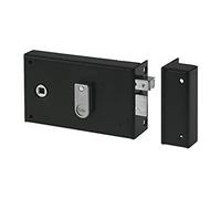 Yale YAH36D Horizontal Wall Lock with Whip, 2 Keys provided, 55 mm axle, 6 mm Square, Khaki, Droite