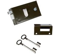 Yale YAH36G Horizontal Wall Lock with 2 Keys Left Version for Interior Door, Khaki, Gauche