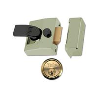 YALE YAL85BLXPL B-85-BLX-PB-40-Deadlocking Nightlatch Brass Finish-High Security with Automatic Deadlock, Brasslux, 40