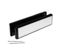 Yale Yaleseal 10" Letterplate - 40-80mm, Silver/black