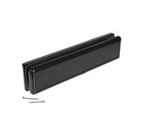 Yale Yaleseal 12" Letterplate - 20-40mm, Black/black
