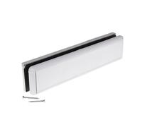 Yale Yaleseal 12" Letterplate - 20-40mm, White/white