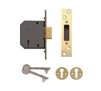 Yale YALPM552PB30 5 Lever Mortice Dead Lock 80mm 3in Polished Brass