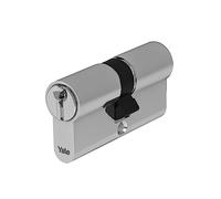 Yale YC051KD303503N1 YC051 Cylinder for Lock, 30 mm-35 mm-Nickel-Plated, Doppio cilindro