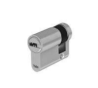 Yale YC102KD311004N1 YC102 Cylinder for Lock, 31 mm-10 mm-Nickel Plated, Mezzo cilindro