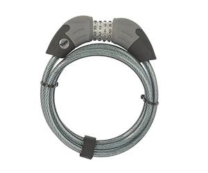 Yale YCC1/10/185/1 - Standard Combination Cable Bike Lock 1800mm - Steel Ball Click Gear System - Lightweight