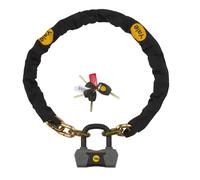Yale YCL3/10/110/1 Chain & Lock 1100mm YCL3/10/110/1-Maximum Security Chain Bike Lock 1100mm-Heavy Duty Protection-4 Keys Including 1 with Micro-Light, Black