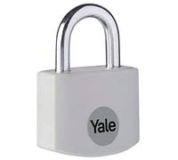 Yale - YE3B/32/116/1/GR Standard Security 32mm Aluminium Padlock - Grey - Open Hardened Steel shackle - 3 keys