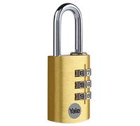 Yale YE3CB/28/126/1/GO YE3C YE3CB/28/126/GO Combination Safety Padlock, Gold