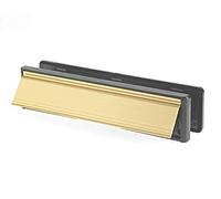 Yale YES-LP-SGBK Essentials 12 Letterplate - Gold/Black, Gold/Black
