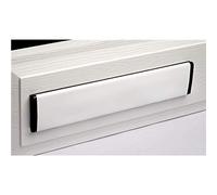 Yale YES-LP-WHBK Essentials 12 Letterplate - White/Black, White/Black