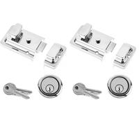 Yale YES-NL-CH Essentials Nightlatch, 60mm Backset, Chrome Finish (Pack of 2)