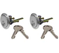 Yale YES-RC-CH Essentials Replacement Rim Cylinder, Chrome Finish (Pack of 2)