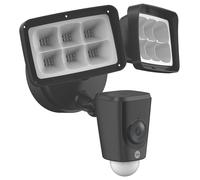 YALE YFL01-BLK 1080p Black CCTV Floodlight Camera 10m Night Vision