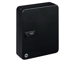 Yale YKB/540/CB2 Key Cabinet 46 Hooks, Combination Lock, Steel, Wall Mounted, Adhesive ID Labels, 30 x 24 x 8 cm