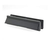Yale YLP44-06/06-CP Letterplate/Letterbox, 300 mm, Fits 38-78 mm Doors, Black Finish