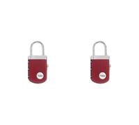 Yale - YP3/31/123/1B Gem Padlock - Burgundy (Pack of 2)