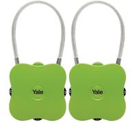 Yale - YP4/41/350/1G Standard Security Groove Padlock - Green (Pack of 2)