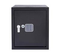 Yale Electronic Safe Large - Standard Protection, PIN Keypad + Override Key, Anti-Bump Solenoid, Auto Lockdown, Carpeted Interior, Wall/Floor Fixings Included - 40L - YSV/390/DB2