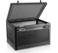 Yalikop 1 Pcs Large Lock Box Lockable Storage Box for Personal Item Medicine Combination Lock Lockable Storage Container for Office Locker School Snacks Phone Jail Home (Black)