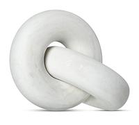 Yalikop 2-Link Wood Chain Decoration Wood Knot Decor Decorative Wood Link Chain Boho Hand Carved Modern Farmhouse Ornament Rustic Natural Chain Decor for Living Room Bedroom Coffee Table Shelf Decor