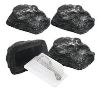 Yalikop Hide a Key in Plain Sight in a Real Looking Rock/stone Geocaching Containers Key Hider Holder Safe Secret Storage Box for Outside Indoor Weatherproof Design Holds Standard Sized Spare Keys