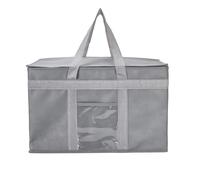 Yalin XXL Large Insulated Cooler Bag, Styrofoam Cooler of Keep Food Hot or Cold, Reusable Double Zipper Food Delivery Bag for Grocery Shopping, 20" W x 13" H x 10" D (Grey, XXL)