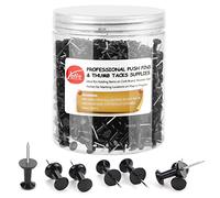 Yalis Black Push Pins 600 Count, Standard Dark Thumb Tacks for Corkboard Bulletin Board