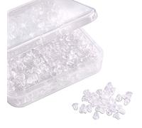 Yalis Silicone Clear Earring Backs 1000 Pieces Bullet Earring Clutch by