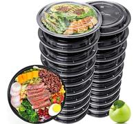 Yalixuan 20 Pack Meal Prep Containers Reusable-BPA Free 32 Oz Food Storage Containers with Lids - Reusable Plastic Containers with Lids - Microwave,Freezers & Dishwashers Safe Salad Lunch Box
