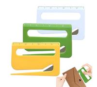 YALiya 3 Pieces Letter Openers, Wrapping Paper Cutter, Box Cutter, Paper Cutting Tool, for Use in Homes, Offices and Schools(White/Green/Yellow)