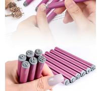YALiya 6 Pieces Nail Art Stamp Pen Set, Nail Art Pen Floral, DIY Nail Graffiti Nail Art Dotting Tools, 6 Different Patterns Doodle Nail Art Flower Stamping Pen Set for Women and Girls