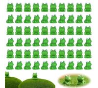 YaLiyA 60 Pcs Mini Resin Frog Figurines Garden Decor Ornaments for Micro Landscape DIY Bonsai Crafts