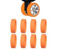 YaLiyA 8pcs Luggage Wheel Covers Portable Suitcase Wheel Protector Covers Suitcase Wheel Covers Suitcase Wheel Covers Silicone Luggage Wheel Protector Covers Resistant Luggage Wheel Cover lower noise