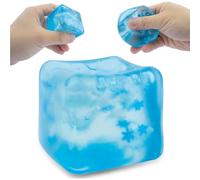 YALiya Nice Cube Blue Squishy, Cubes Squeeze Toys, Ice Cube Fidget Toy, Sensory Fidget Toys, Taba Squishy Stress Cube for Anxiety Relief for Adults (blue)