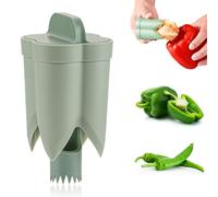 YALiya Pepper Seed Corer Remover, 2026 New 2 in 1 ABS Bell Pepper Corer, Kitchen Gadgets, for Kitchen Home Family Camping