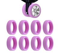 YaLiyA Portable Luggage Wheel Protector - 8pcs Silicone Suitcase Cover With Lower Noise and Resistant Protection