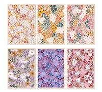 YALKIN 6 Packs Paint by Numbers Kits for Adults, Painting by Number Kits On Canvas,Without Frame DIY Color Oil Painting Acrylic Paints,Home Wall Decor 9.8x13.8in/25x35cm