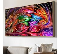 YALKIN DIY Diamond Painting Kits for Adults, 5D Abstract Large Diamond Art with Round Drills Full Drill Gem Big Painting Set for Home Wall and Gifts 16 x 28 inch (40x70CM)