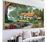 YALKIN DIY Diamond Painting Kits for Adults, 5D Christmas Dogs Gathering Large Diamond Art with Round Drills Full Drill Gem Big Painting Set for Home Wall and Gifts 16 x 28 inch (40x70CM)
