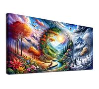 YALKIN DIY Diamond Painting Kits for Adults, Large Diamond Art with Round Drills Full Drill Gem Big Painting Set for Home Wall and Gifts 16 x 28 inch (40x70CM)