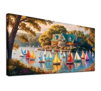 YALKIN DIY Diamond Painting Kits for Adults, Large Diamond Art with Round Drills Full Drill Gem Big Painting Set for Home Wall and Gifts 16 x 28 inch (40x70CM)